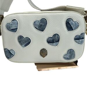 Kurt Geiger Denim Heart Crossbody Bag